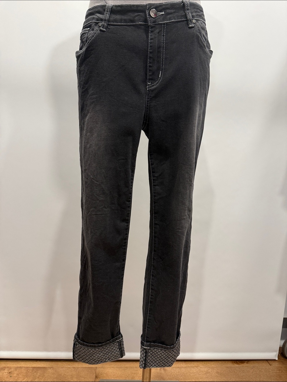 Picadilly Canada Black Embellished Cuff Pants + FREE Matching Jacket